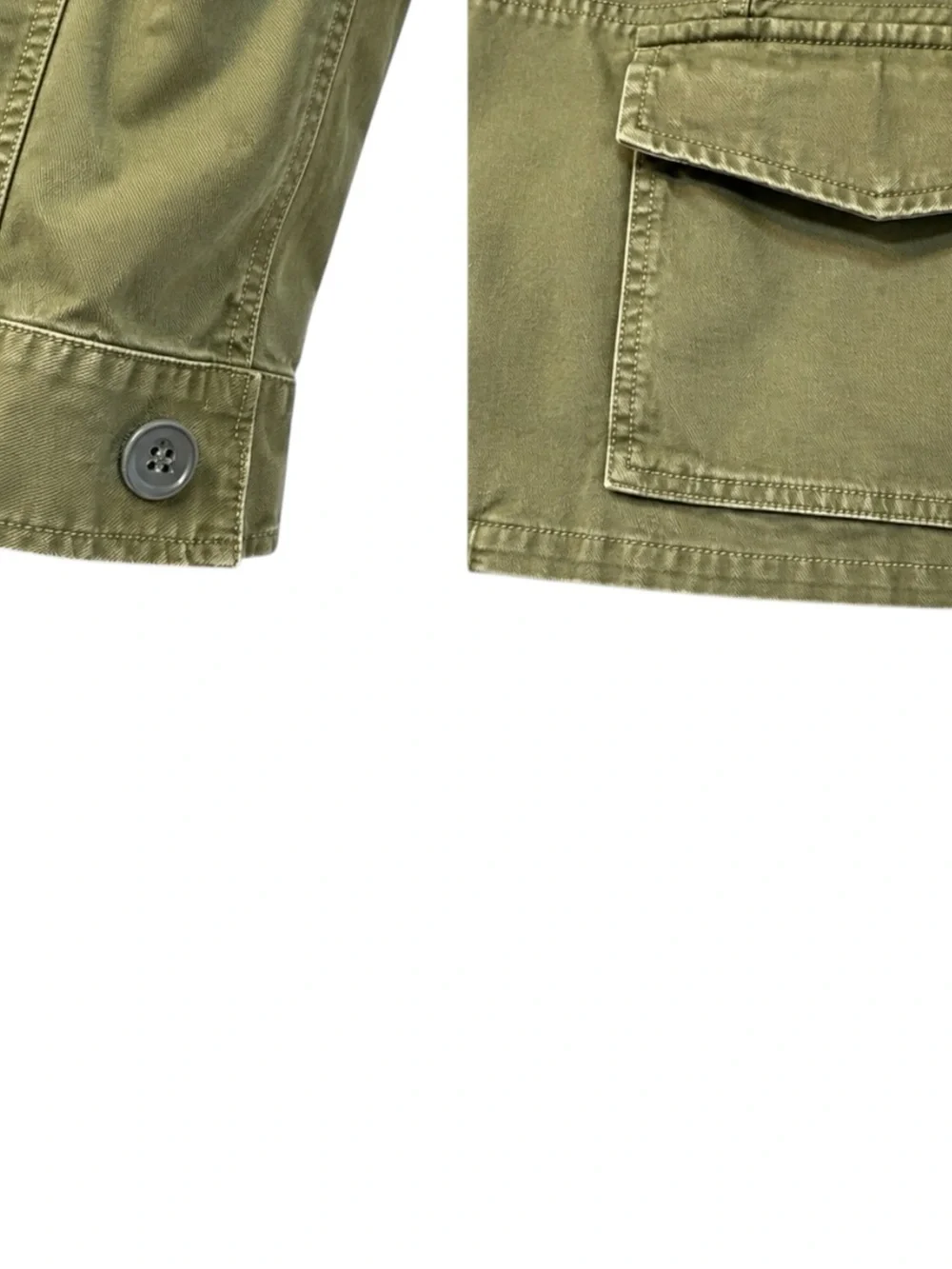 Madewell Outbound Utility Jacket Olive Army Green Military Field Jacket